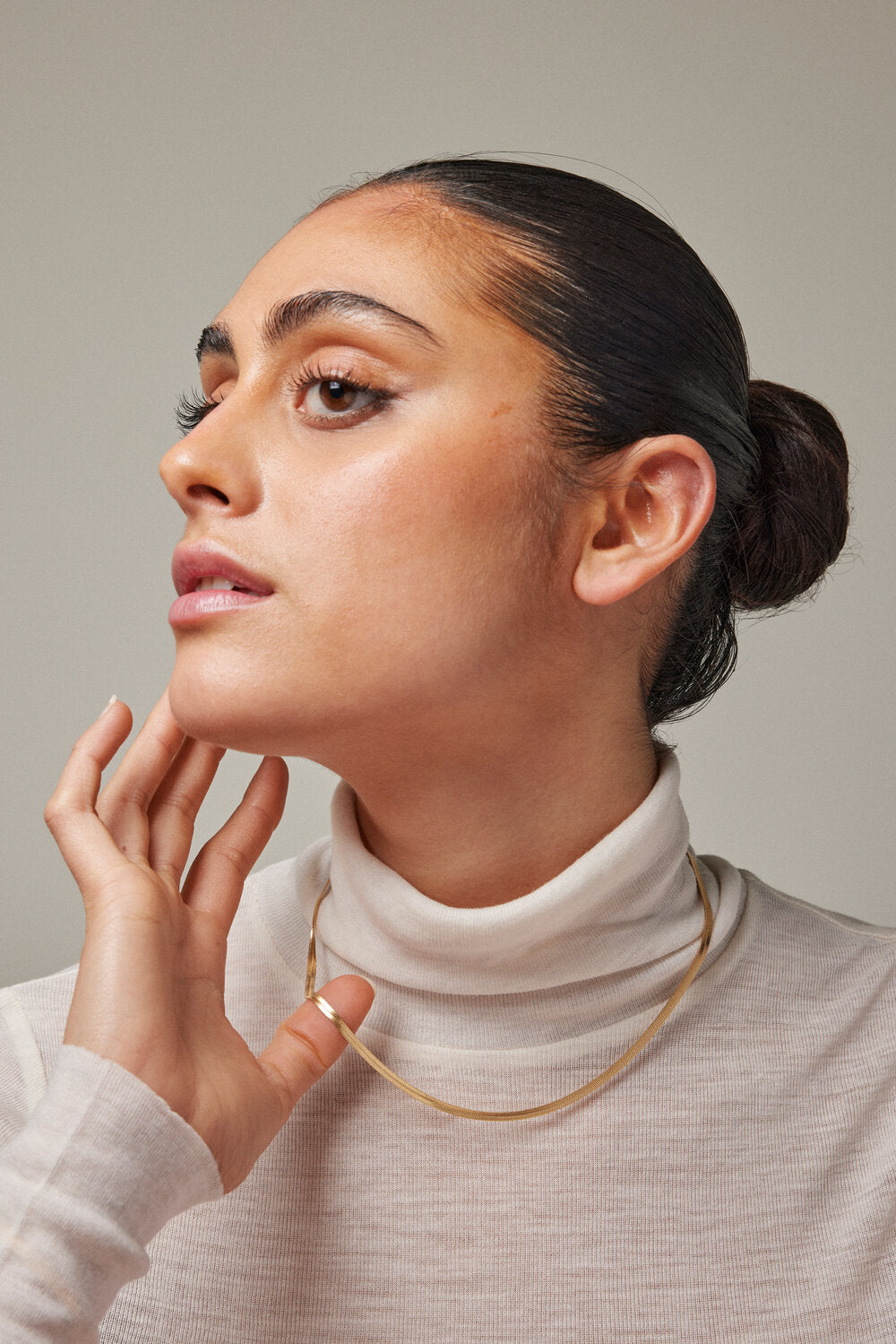 Caroline halskæde - Forgyldt